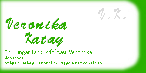 veronika katay business card